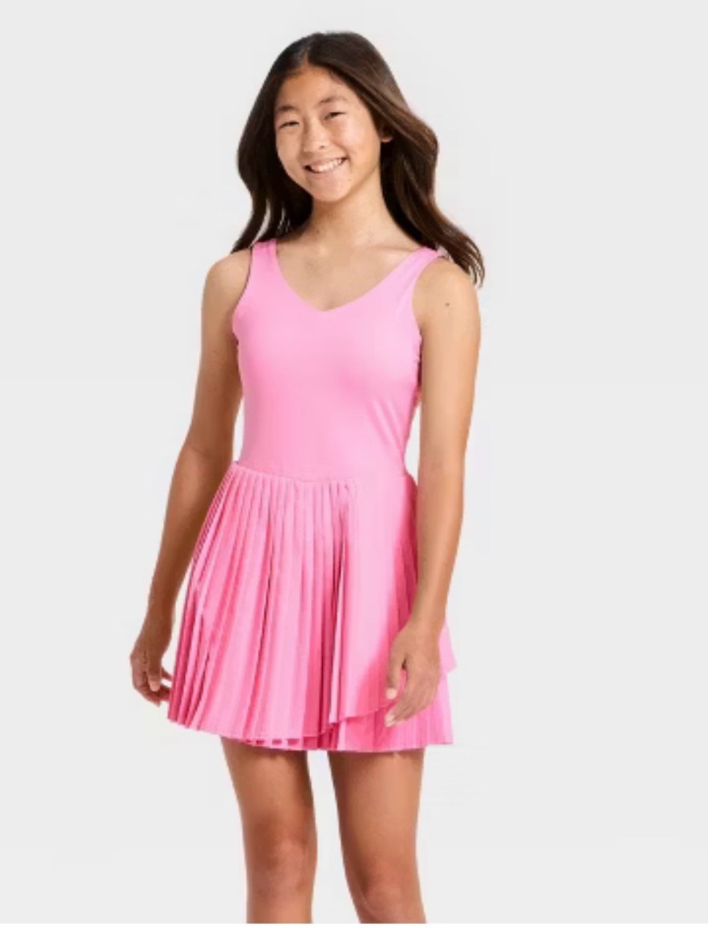 Target Pink Pleated Active Dress